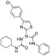 N~1~-PHENYL-1-[4-(4-CHLOROPHENYL)-1,3-THIAZOL-2-YL]-N~2~-CYCLOHEXYL-1,2-HYDRAZINEDICARBOXAMIDE 结构式