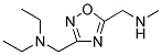 N-ETHYL-N-((5-[(METHYLAMINO)METHYL]-1,2,4-OXADIAZOL-3-YL)METHYL)ETHANAMINE 结构式