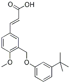 (2E)-3-(3-[(3-TERT-BUTYLPHENOXY)METHYL]-4-METHOXYPHENYL)-2-PROPENOIC ACID 结构式