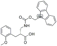 (R)-2-[(9H-FLUOREN-9-YLMETHOXYCARBONYLAMINO)-METHYL]-3-(2-METHOXY-PHENYL)-PROPIONIC ACID 结构式