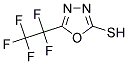 5-(1,1,2,2,2-PENTAFLUOROETHYL)-1,3,4-OXADIAZOL-2-YL HYDROSULFIDE 结构式