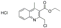 4-甲基-2-氯甲基喹啉-3-羧酸乙酯盐酸盐 结构式