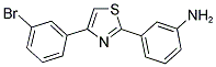 3-[4-(3-BROMO-PHENYL)-THIAZOL-2-YL]-PHENYLAMINE 结构式