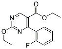 ETHYL-2-ETHOXY-4-(2-FLUOROPHENYL) PYRIMIDINE-5-CARBOXYLATE 结构式