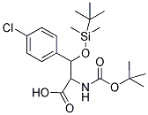 2-TERT-BUTOXYCARBONYLAMINO-3-(TERT-BUTYL-DIMETHYL-SILANYLOXY)-3-(4-CHLORO-PHENYL)-PROPIONIC ACID 结构式