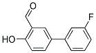 3'-FLUORO-4-HYDROXY[1,1'-BIPHENYL]-3-CARBALDEHYDE 结构式
