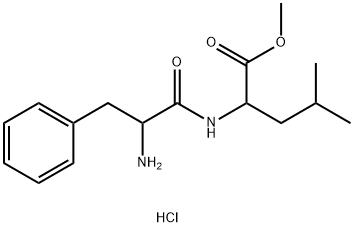 2-(2-AMINO-3-PHENYL-PROPIONYLAMINO)-4-METHYL-PENTANOIC ACID METHYL ESTER HYDROCHLORIDE 结构式