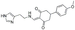 2-({[2-(1H-IMIDAZOL-4-YL)ETHYL]AMINO}METHYLENE)-5-(4-METHOXYPHENYL)CYCLOHEXANE-1,3-DIONE 结构式