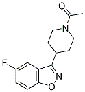 1,2-BENZISOXAZOLE, 3-(1-ACETYL-4-PIPERIDINYL)-5-FLUORO- 结构式
