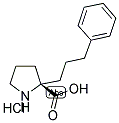 (S)-2-(3-苯丙基)吡咯烷-2-羧酸盐酸盐 结构式