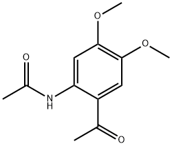 N-(2-ACETYL-4,5-DIMETHOXY-PHENYL)-ACETAMIDE 结构式