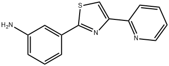 3-(4-(吡啶-2-基)噻唑-2-基)苯胺 结构式