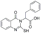 2-(2-MERCAPTO-4-OXOQUINAZOLIN-3(4H)-YL)-3-PHENYLPROPANOIC ACID 结构式