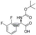 (R)-TERT-BUTOXYCARBONYLAMINO-(2,3-DIFLUORO-PHENYL)-ACETIC ACID 结构式