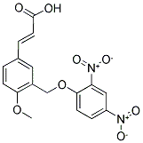 (2E)-3-(3-[(2,4-DINITROPHENOXY)METHYL]-4-METHOXYPHENYL)-2-PROPENOIC ACID 结构式