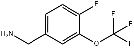 4-氟-3-三氟甲氧基苄胺 结构式
