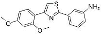 3-[4-(2,4-Dimethoxy-phenyl)-thiazol-2-yl]-phenylamine 结构式