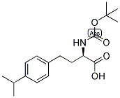 (R)-2-TERT-BUTOXYCARBONYLAMINO-4-(4-ISOPROPYL-PHENYL)-BUTYRIC ACID 结构式