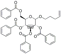 PENT-4-ENYL-2,3,46-TETRA-O-BENZOYL-D-GLUCOPYRANOSIDE 结构式
