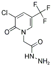 2-[3-CHLORO-2-OXO-5-(TRIFLUOROMETHYL)PYRIDIN-1(2H)-YL]ACETOHYDRAZIDE 结构式