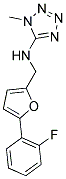 N-((5-(2-FLUOROPHENYL)-2-FURYL)METHYL)-1-METHYL-1H-TETRAZOL-5-AMINE 结构式