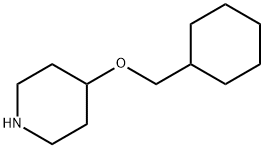 4-(环己基甲氧基)哌啶 结构式