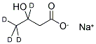 SODIUM 3-HYDROXYBUTYRATE-3,4,4,4-D4 结构式