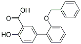 2'-(BENZYLOXY)-4-HYDROXY[1,1'-BIPHENYL]-3-CARBOXYLIC ACID 结构式