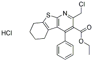 ETHYL 2-(CHLOROMETHYL)-4-PHENYL-5,6,7,8-TETRAHYDRO[1]BENZOTHIENO[2,3-B]PYRIDINE-3-CARBOXYLATE HYDROCHLORIDE 结构式