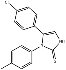 5-(4-氯苯基)-1-(对甲苯基)-1H-咪唑-2-硫醇 结构式