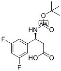 (S)-3-TERT-BUTOXYCARBONYLAMINO-3-(3,5-DIFLUORO-PHENYL)-PROPIONIC ACID 结构式