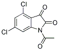 1-ACETYL-4,6-DICHLORO-1H-INDOLE-2,3-DIONE 结构式