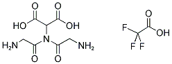 AMINOMALONIC ACID BIS(2-AMINOETHANOIC ACID)AMIDE TRIFLUOROACETIC ACID SALT 结构式