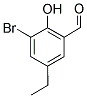 3-BROMO-5-ETHYL-2-HYDROXY-BENZALDEHYDE 结构式