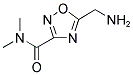 5-(AMINOMETHYL)-N,N-DIMETHYL-1,2,4-OXADIAZOLE-3-CARBOXAMIDE 结构式