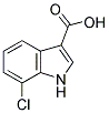 7-CHLORO-1H-INDOLE-3-CARBOXYLIC ACID 结构式