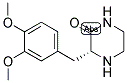 (R)-3-(3,4-DIMETHOXY-BENZYL)-PIPERAZIN-2-ONE 结构式