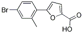 5-(4-BROMO-2-METHYLPHENYL)-2-FUROIC ACID 结构式
