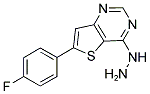 6-(4-FLUOROPHENYL)-4-HYDRAZINOTHIENO[3,2-D]PYRIMIDINE 结构式