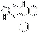 4-PHENYL-3-(4H-1,2,4-TRIAZOL-3-YLTHIO)QUINOLIN-2(1H)-ONE 结构式