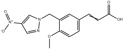 3-[4-甲氧基-3-[(4-硝基吡唑- 结构式