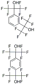 1,3-BIS(2-HYDROXYHEXAFLUOROISOPROPYL)BENZENE AND 1,4-BIS(HEXAFLUORO-2-HYDROXY-2-PROPYL)BENZENE 结构式