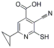 3-CYANO-6-CYCLOPROPYL-2-MERCAPTOISONICOTINIC ACID 结构式