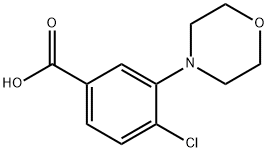 4-CHLORO-3-MORPHOLIN-4-YL-BENZOIC ACID 结构式