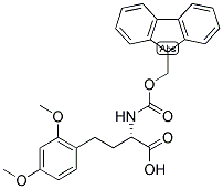 (S)-4-(2,4-DIMETHOXY-PHENYL)-2-(9H-FLUOREN-9-YLMETHOXYCARBONYLAMINO)-BUTYRIC ACID 结构式