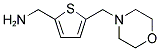 [5-(4-MORPHOLINYLMETHYL)-2-THIENYL]METHANAMINE 结构式