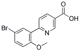 6-(5-BROMO-2-METHOXYPHENYL)NICOTINIC ACID 结构式