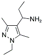 1-(1-ETHYL-3,5-DIMETHYL-1H-PYRAZOL-4-YL)PROPYLAMINE 结构式