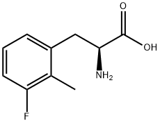 2-氨基-3-(3-氟-2-甲基苯基)丙酸 结构式