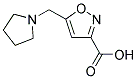 5-(PYRROLIDIN-1-YLMETHYL)ISOXAZOLE-3-CARBOXYLIC ACID 结构式